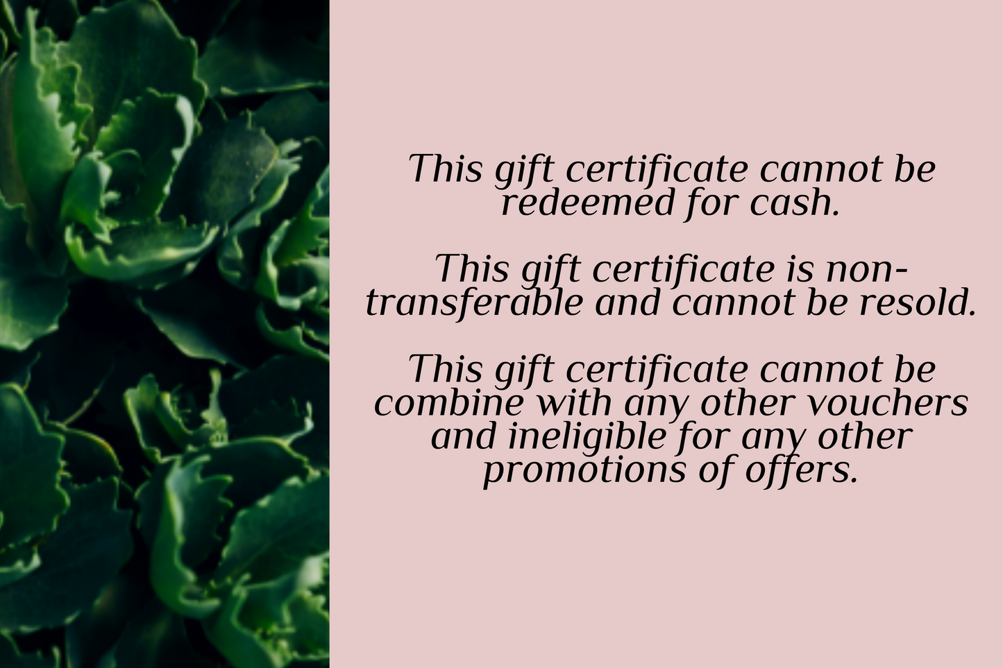 Gift Certificate