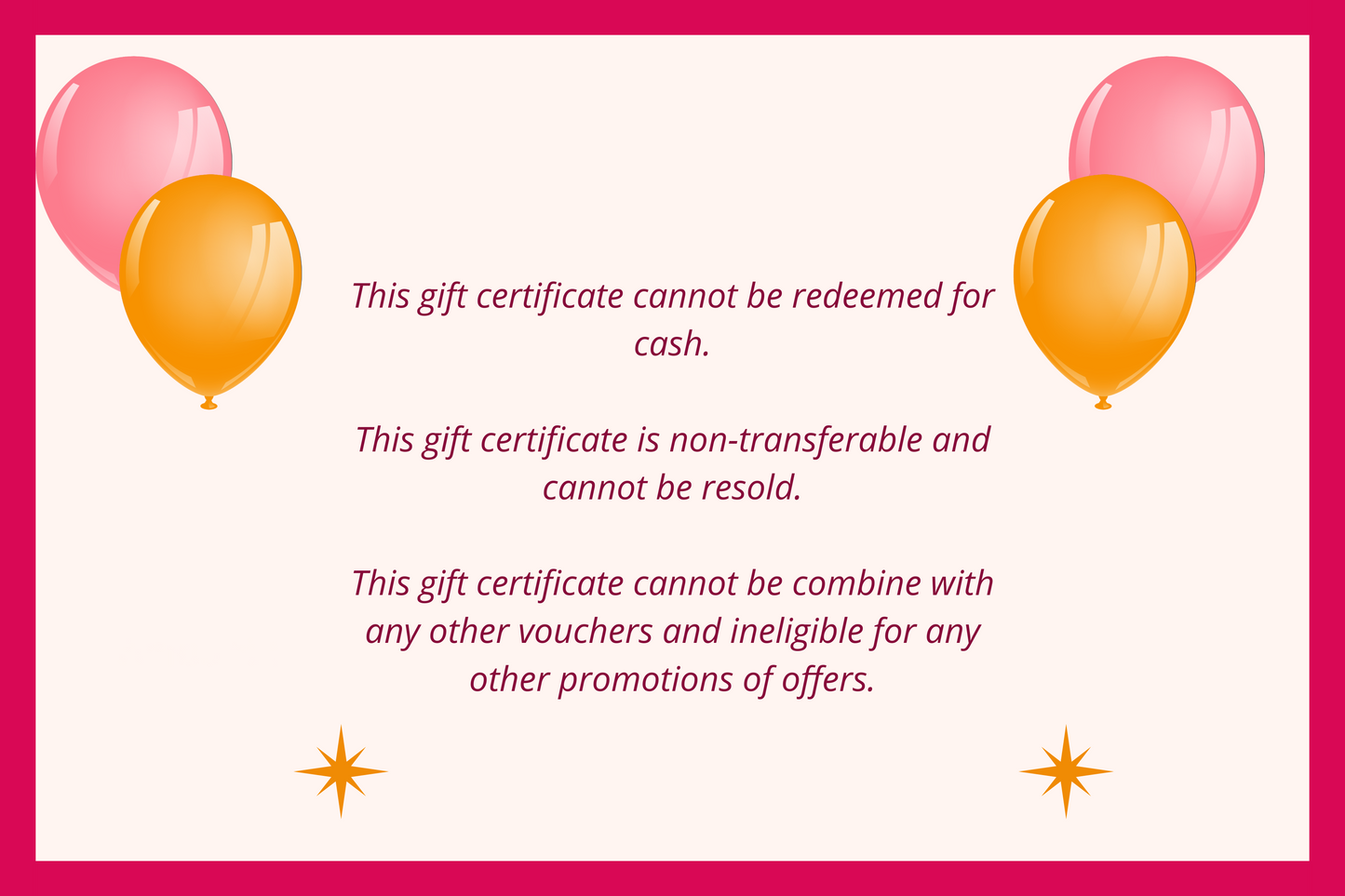 Gift Certificate