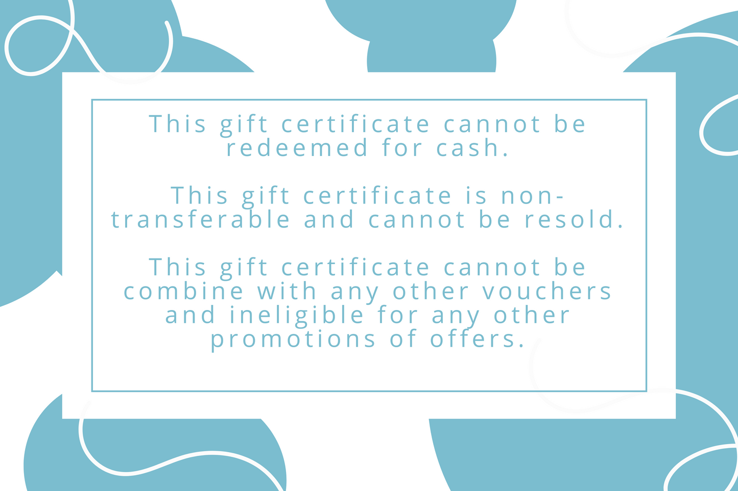 Gift Certifcate