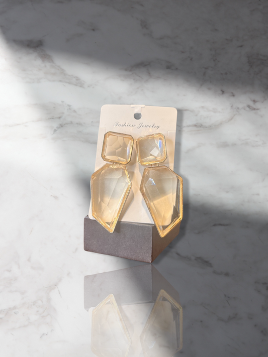 Crystal Shine Drop Earrings